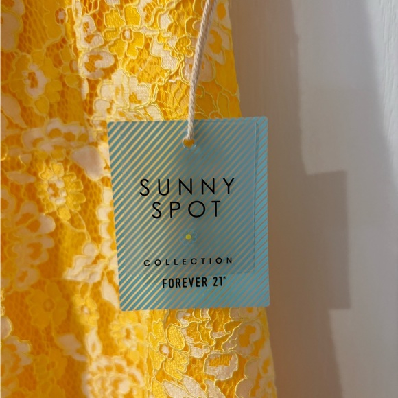 Forever 21 Yellow Lace Dress - Picture 5 of 7